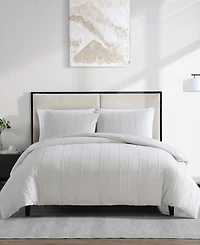 Vera Wang Woven Tucks Jacquard 3-Pc. Comforter Set
