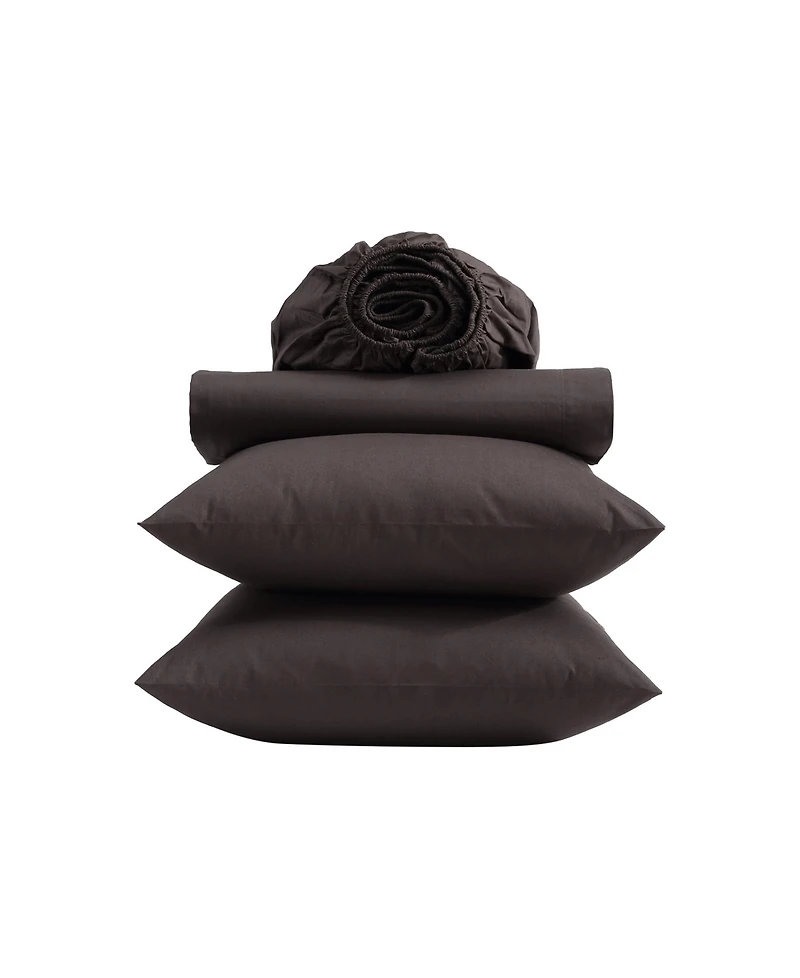 Vera Wang Cool Comfort Solid T200 4-Pc. Sheet Set