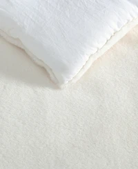 Vera Wang Signature Solid Faux Fur 3-Pc. Comforter Set