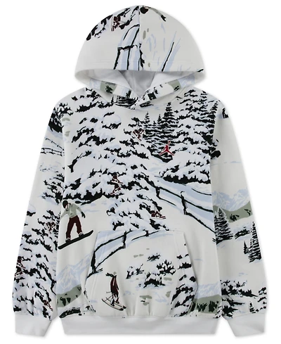 Jordan Boys 8-20 Brooklyn Holiday Printed Long-Sleeve Hoodie