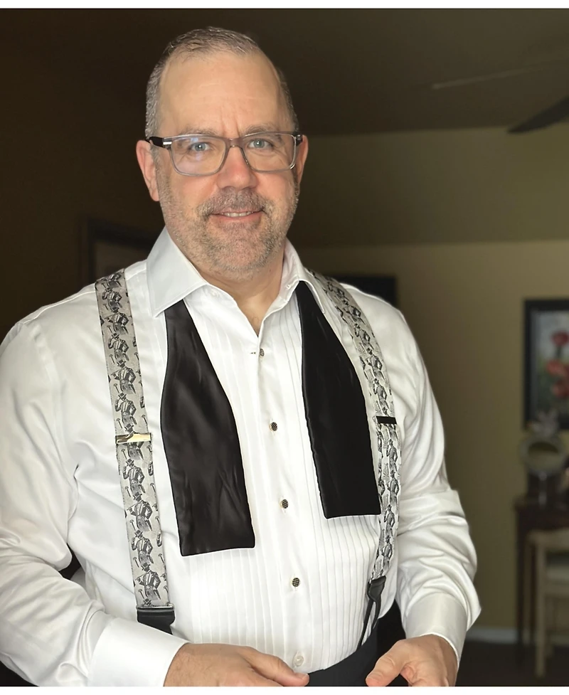 Trafalgar Ambrose Dapper Night Silk Formal End Suspenders