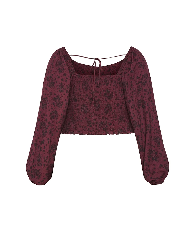 City Chic Plus Abbie Floral Print Top