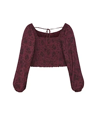 City Chic Plus Abbie Floral Print Top