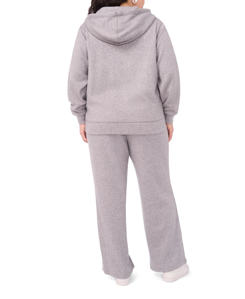 Vince Camuto Plus Long Sleeve Zip-Up Hoodie Jacket
