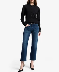7 For All Mankind Women's Calie Straight Leg Ankle Jeans