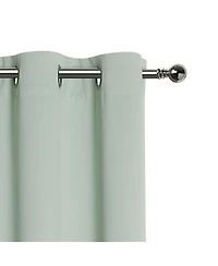 Kate Aurora Hotel Living 2 Pack 100% Blackout Grommet Top Sage Green Curtain Panels - 50 in. W x 90 in. L, Sage Green