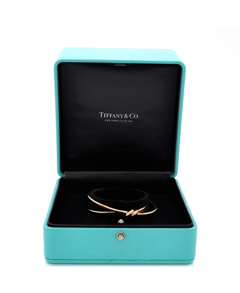 Pre-Owned Tiffany & Co. Knot Double Row Hinged Bangle Bracelet