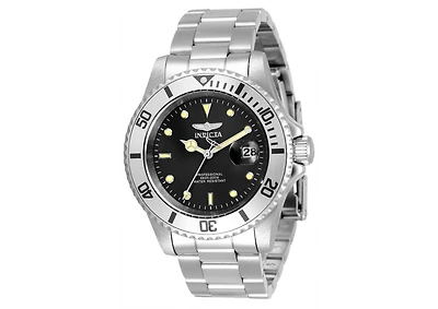 Invicta Men's 33943 Pro Diver Quartz 3 Hand Grey Dial Watch