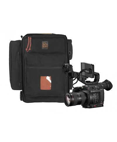 Porta Brace Rigid-Frame Lightweight Video Camera Backpack with Off-Road Wheels for Canon Eos C200 Camera & Accessories