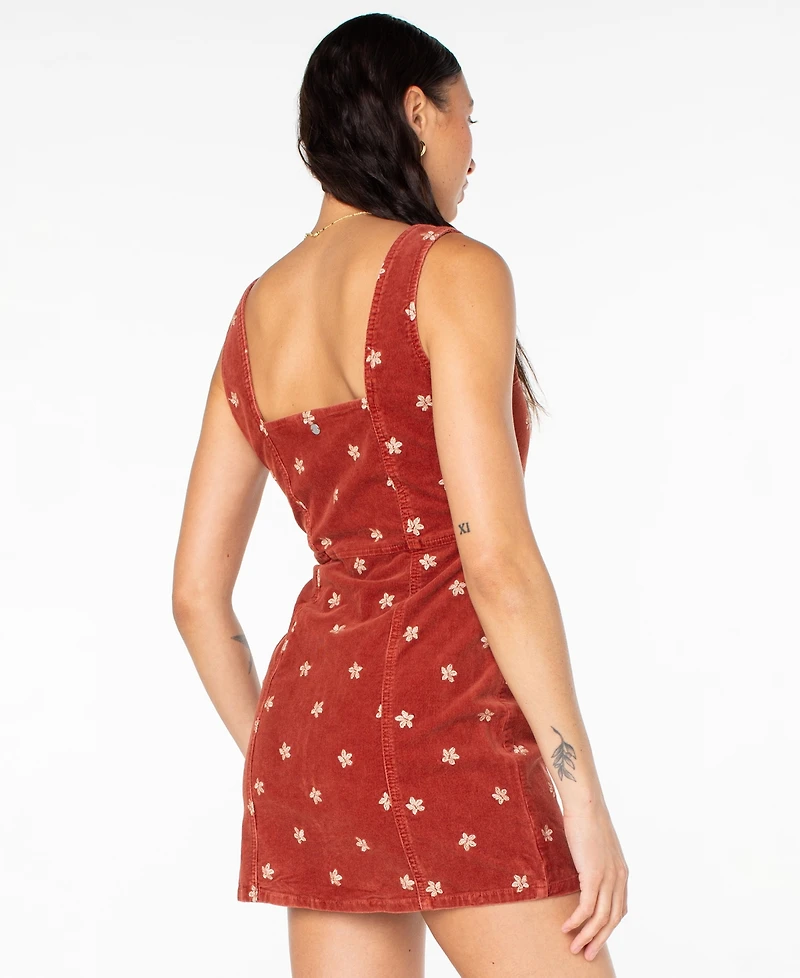 Roxy Women's Square Neck Sami Embroidered Dress