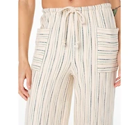 Roxy Women's High-Rise Beach Breeze Slub Stripe Pants