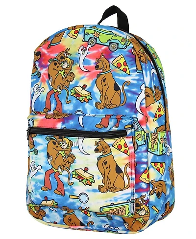 Scooby Doo Themed Allover Design Tie Dye Travel Laptop Backpack