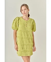 English Factory Women's Smocked Mini Dress