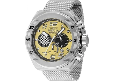 Invicta Men's 47199 Invicta Racing Quartz Chronograph Black, Yellow Dial Watch