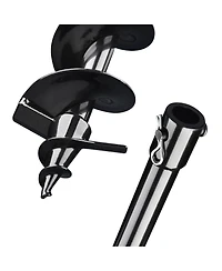 Yescom 2 Packs 4" Earth Auger Bit Bulb Planter Tool Planting Flower Fence Post Umbrella Hole Digger Gardening Project