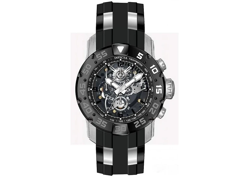 Invicta Men's Invicta Racing Quartz Multifunction Black Dial Watch