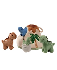 Lambs & Ivy Dino-Might Plush Dinosaur Volcano Interactive Soft Toy Play Set