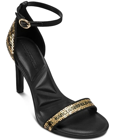 Karl Lagerfeld Paris Kenz Logo Sequin Dress Sandals