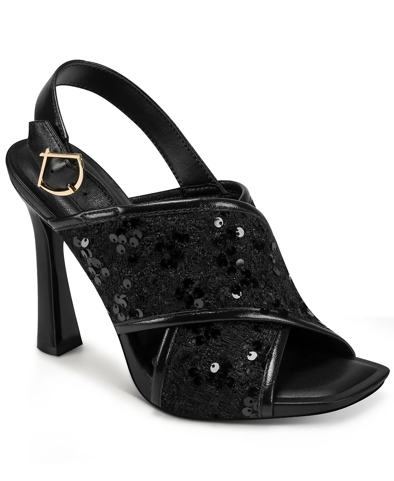 Karl Lagerfeld Paris Colbie X band Sequin Sandals