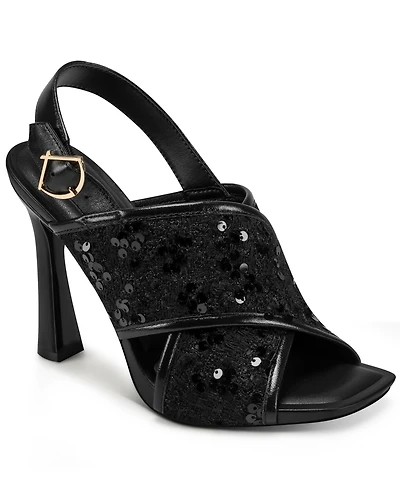 Karl Lagerfeld Paris Colbie X band Sequin Sandals