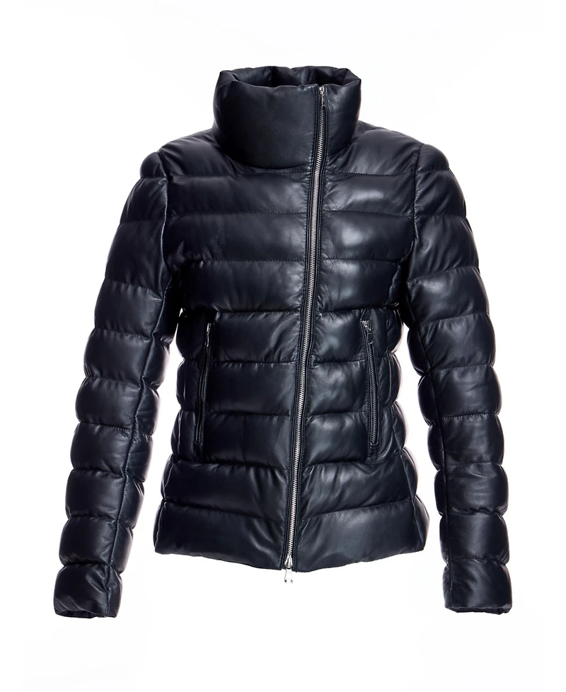 Julia & Stella by Maximilian Women's Horizontal Leather Jacket