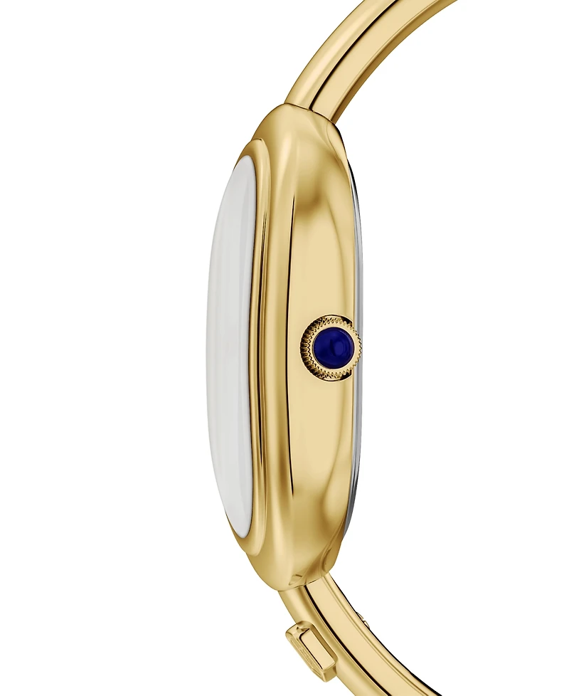 Fossil Women's Sloan Three-Hand Gold-Tone Stainless Steel Bangle Watch, 25mm