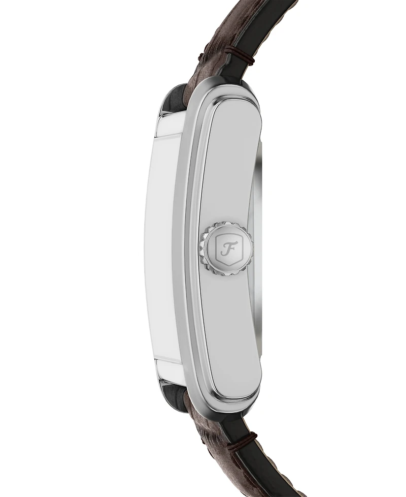 Fossil Men's Carraway Automatic Brown Croco Leather Watch