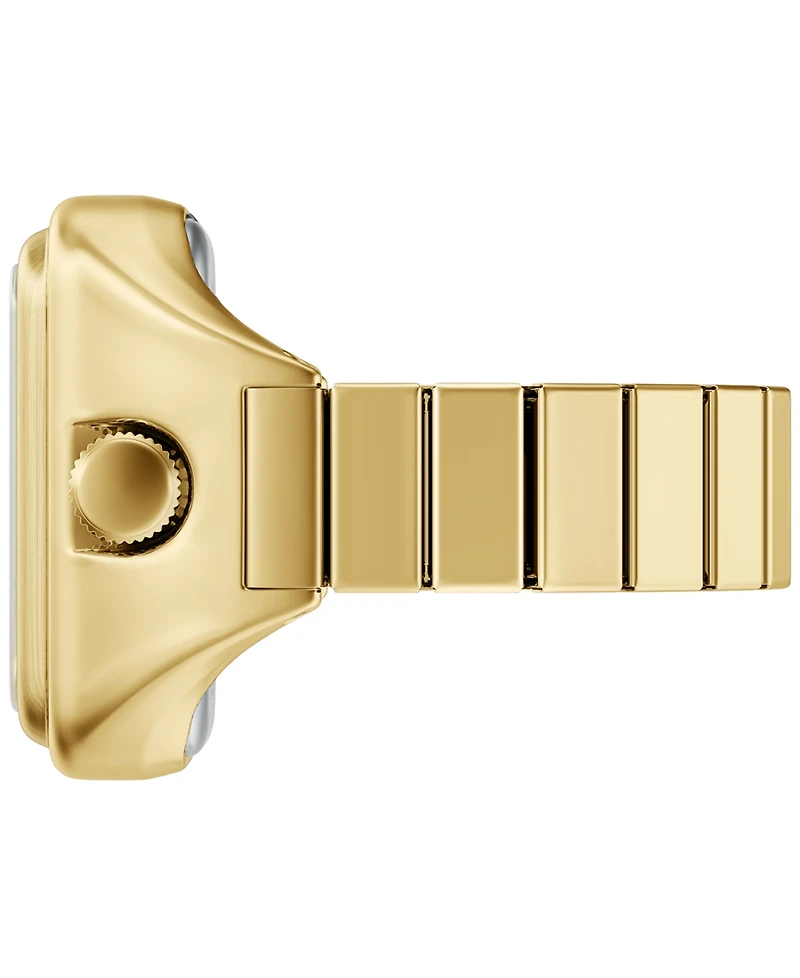 Fossil Women's Raquel Watch Ring Two-Hand Gold-Tone Stainless Steel Watch,14mm