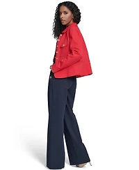 Tommy Hilfiger Women's Military Style Button Front Twill Jacket