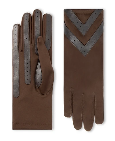 Isotoner Signature Women's Water-Repellent Heritage Chevron Gloves