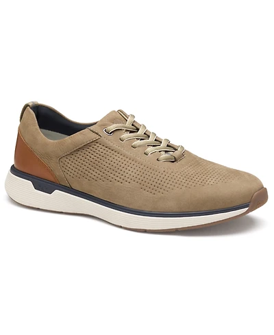 Johnston & Murphy Men's Round Toe Nubuck Sneakers