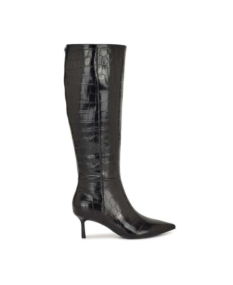 Nine West Women's Kimdee 9X9 Tall Stiletto Dress Boots