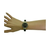Black Gold Olivia Pratt Every Day Textured Metal Bangle Watch