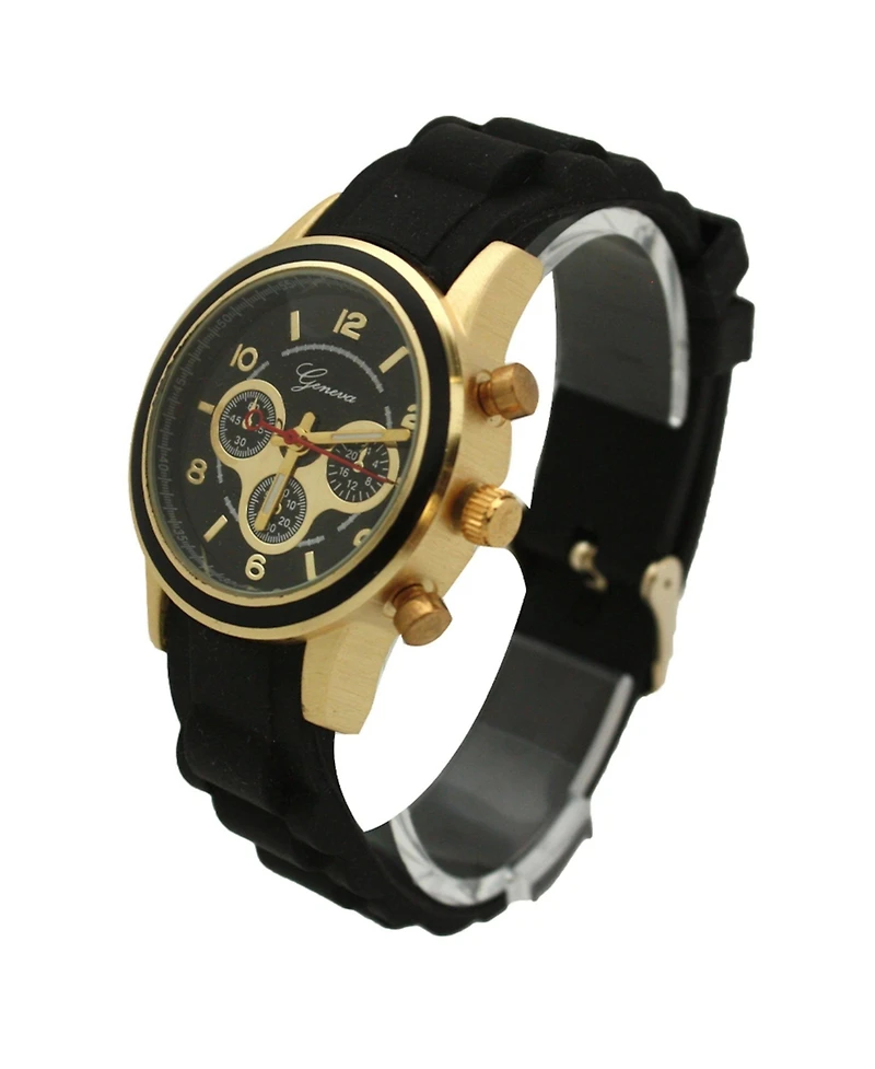 Olivia Pratt Black Women's Stainless Steel Fashion Watch