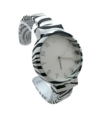 Olivia Pratt Zebra Round Face Every Day Versatile Bangle Women Watch