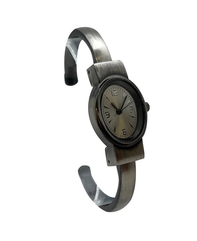 Olivia Pratt Dark Grey Small and Minimalist Every Day Bangle Women Watch