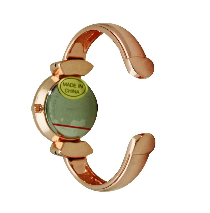 Olivia Pratt Rose Gold Olivia Pratt Every Day Large Numbers Dial Metal Bangle Watch
