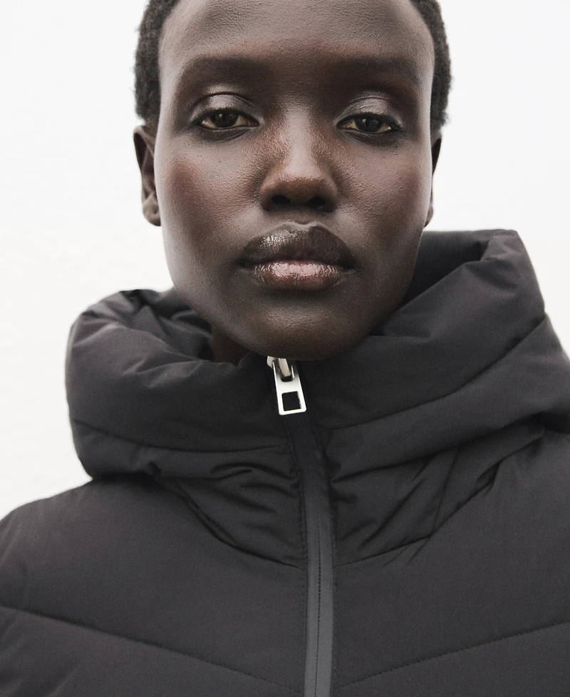 Mango Women's Hood Quilted Coat