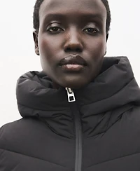 Mango Women's Hood Quilted Coat