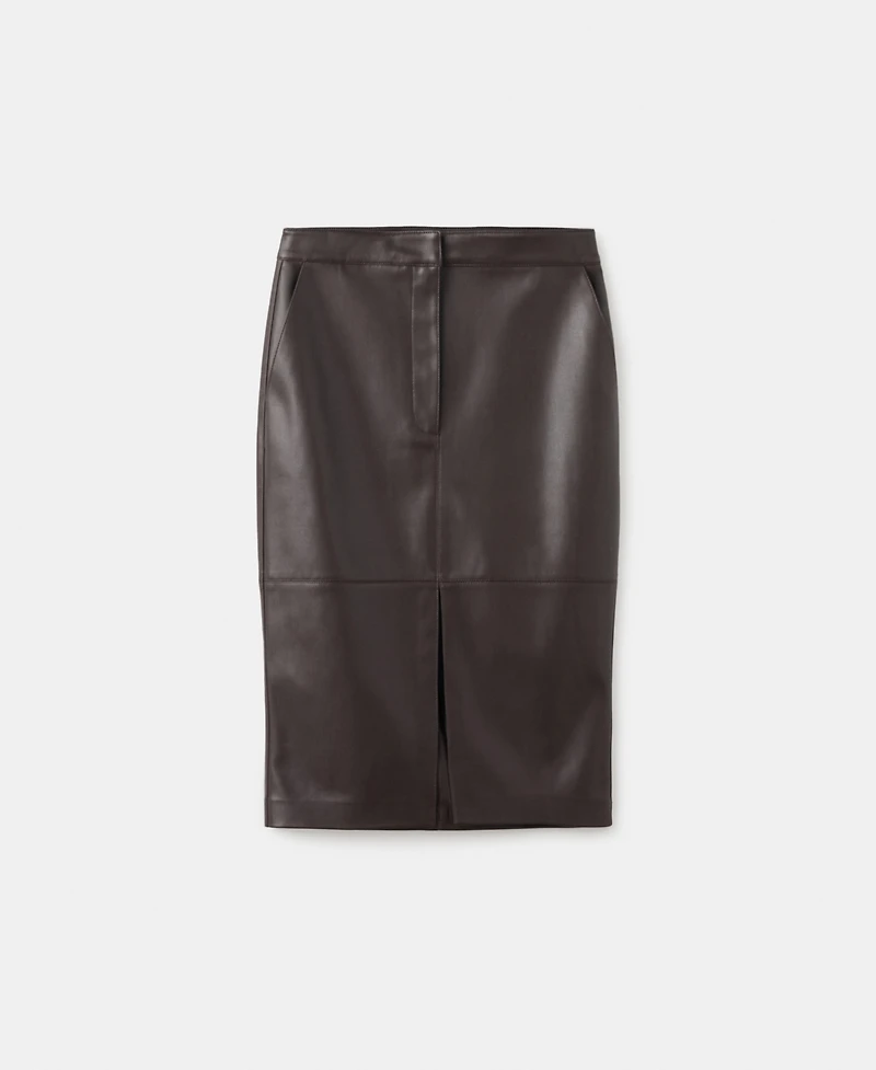 Mango Women's Leather-Effect Pencil Skirt