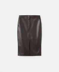 Mango Women's Leather-Effect Pencil Skirt