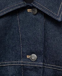 Mango Women's Decorative Stitching Denim Jacket