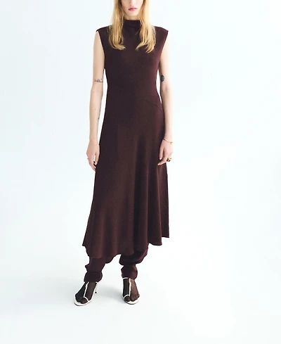 Mango Women's Long Turtleneck Dress