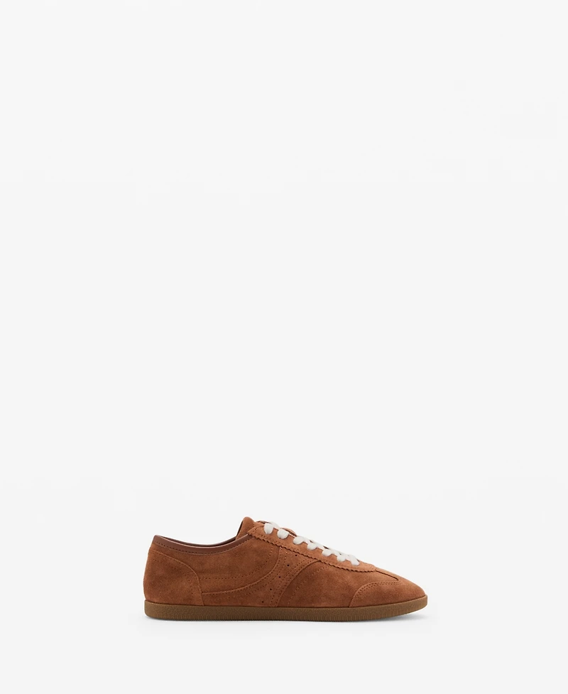 Mango Women's Suede Sneakers