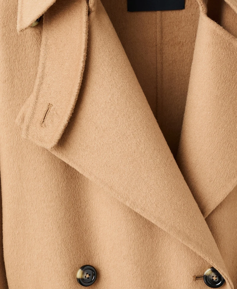 Mango Women's Double-Breasted Wool Coat