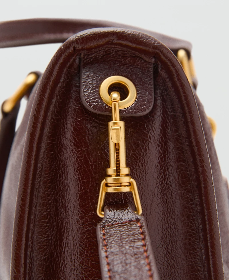 Mango Women's Rectangular Handles Handbag