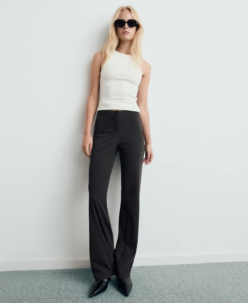 Mango Women's Seamless Straight-Leg Dress Pants