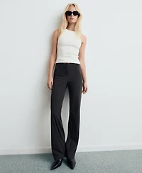 Mango Women's Seamless Straight-Leg Dress Pants