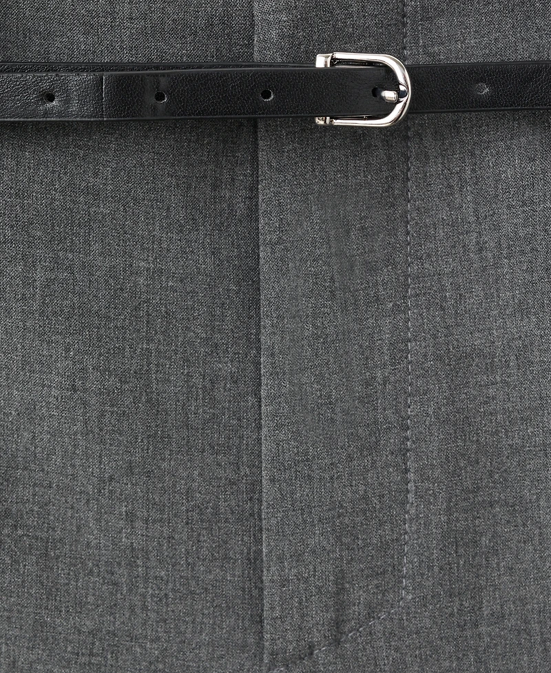 Mango Women's Belt Straight-Fit Pants