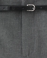 Mango Women's Belt Straight-Fit Pants